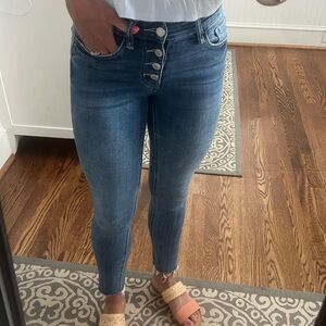 Dark Blue High-Waisted Women Jeans